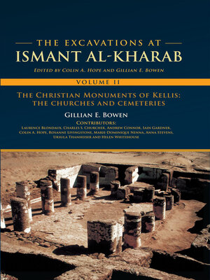 cover image of The Excavations at Ismant al-Kharab, Volume II